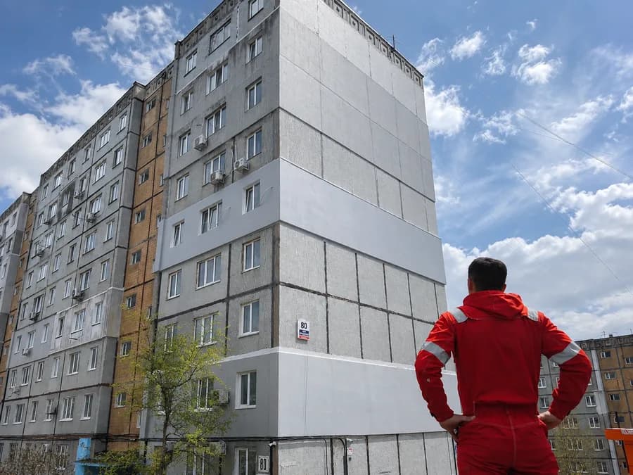 Утепление торцевой стены дома